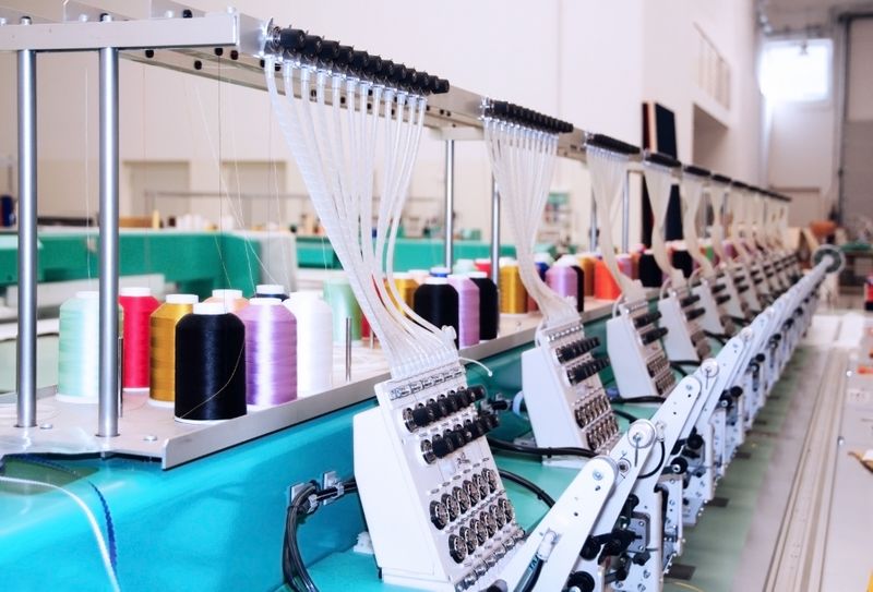 image of sewing fabrication machines